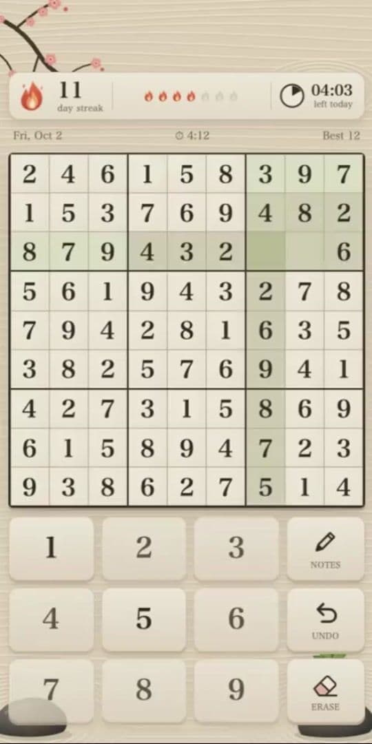 Daily Sudoku